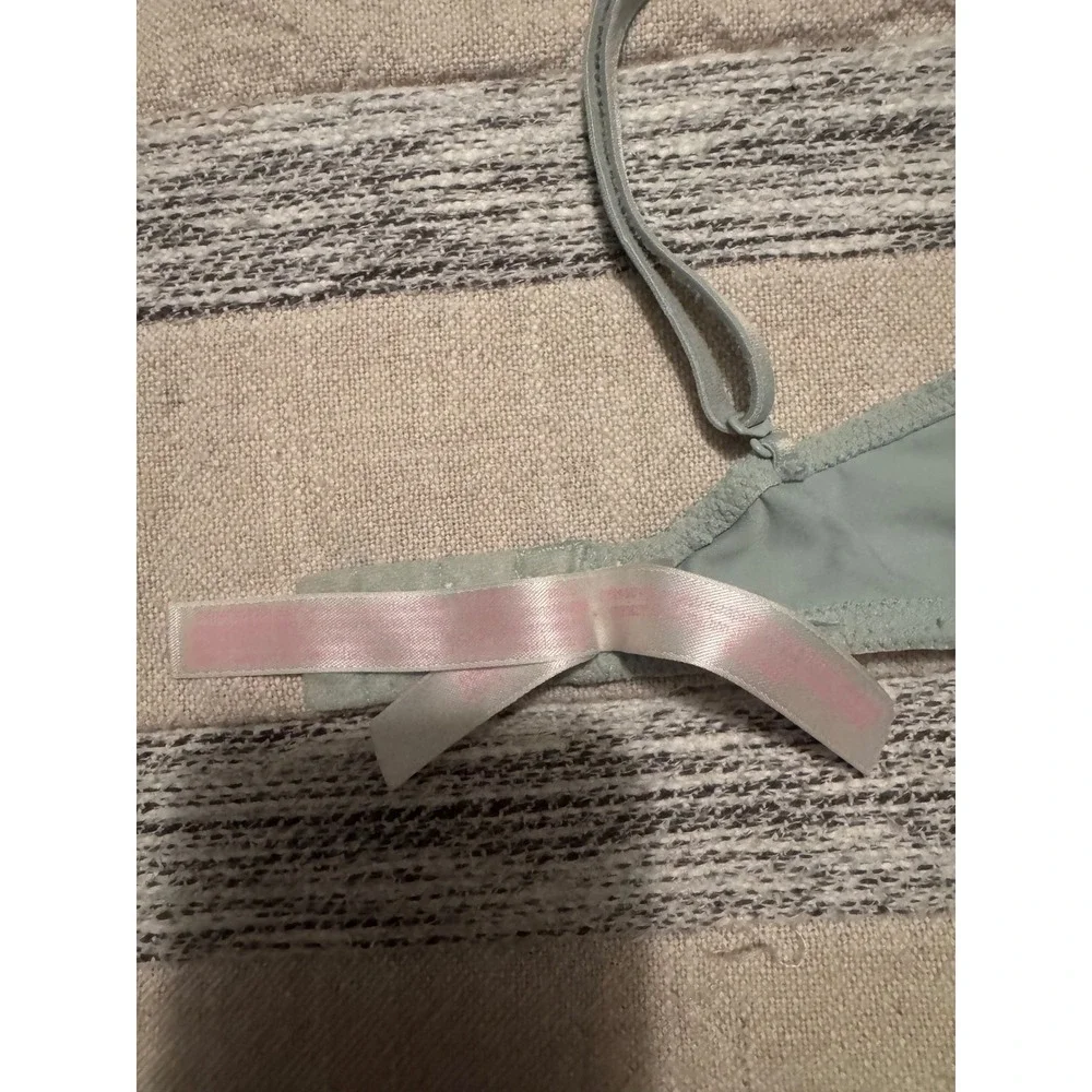 Victorias Secret PINK Wear Everywhere Push-Up Bra Sage Green/Grayish 32B